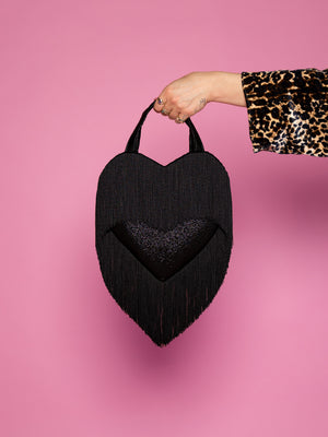 Treat Me Like Fire Heart Bag