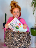 Pleasure - Love Bomb Leopard Print Heart Bag