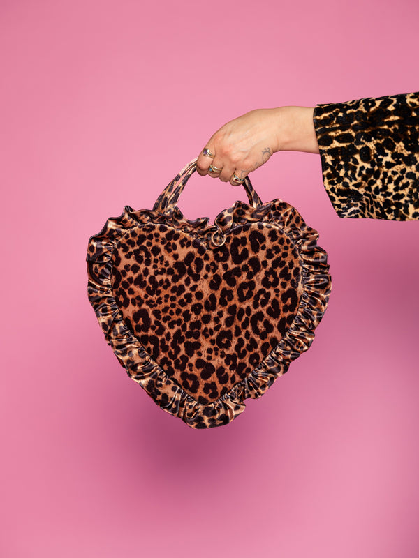 Leopard Lover Mini Heart Bag