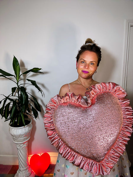 Metallic Maxi Love Bomb Heart Bag  (Pre-Order for end October)