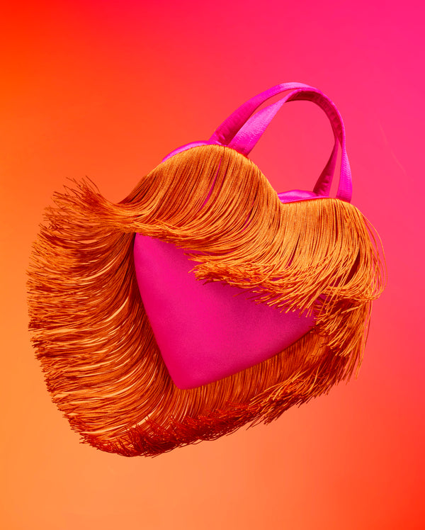 Fruit Salad - Mini Love Bomb Fringe Heart Bag
