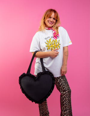 Queen B - Velvet Mini and Maxi Love Bomb Heart Bag