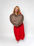 Laptop Love Bomb Leopard Print Frill Heart Bag (Pre Order for December)