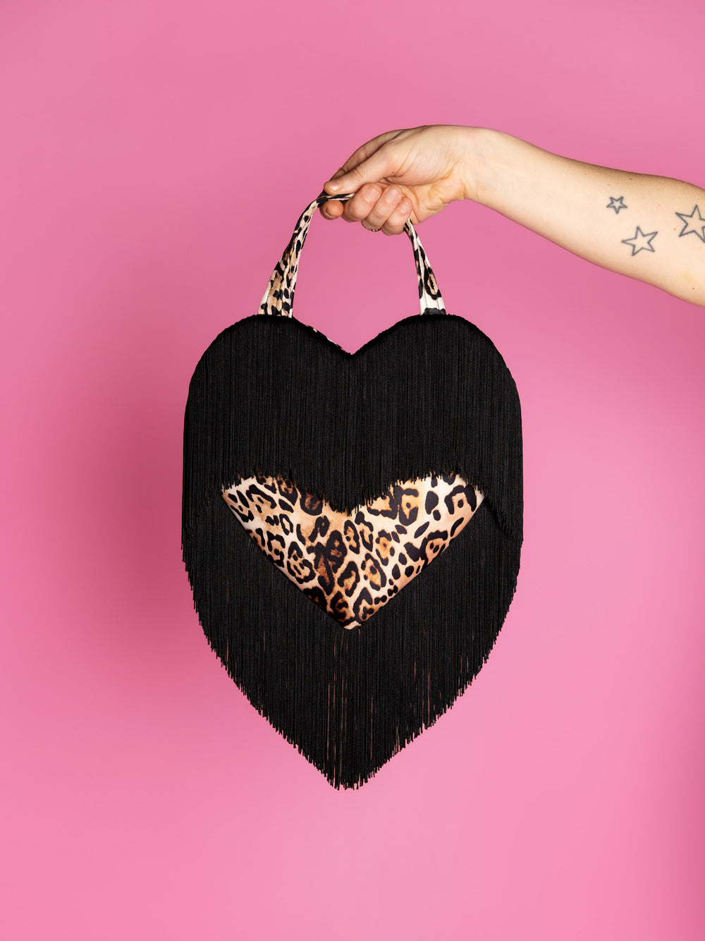 Queenie - Mini Love Bomb Fringe Heart Bag (Pre Order 3-4 Weeks)