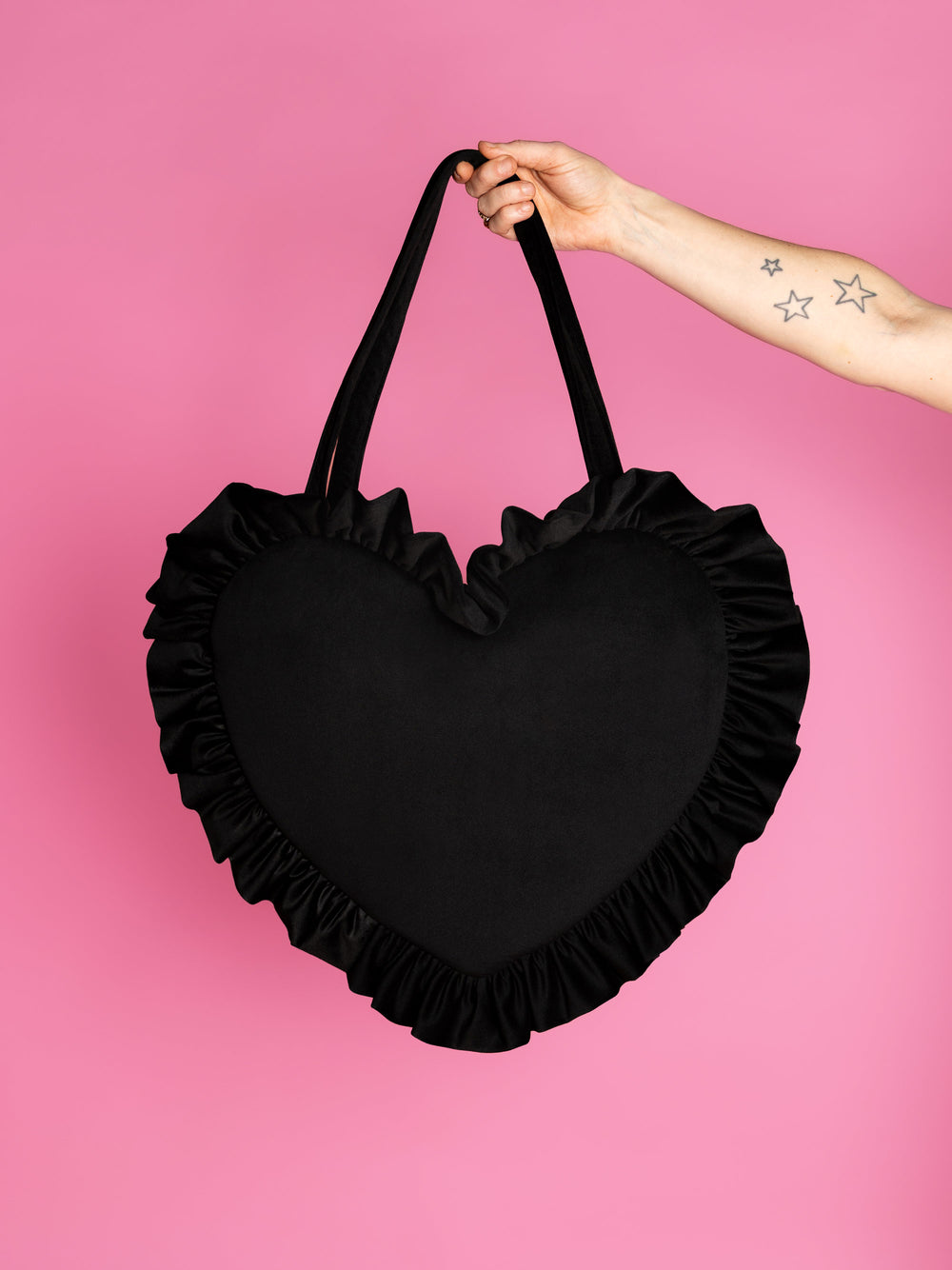 Queen B - Velvet Mini and Maxi Love Bomb Heart Bag