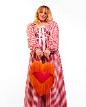 Fruit Salad - Mini Love Bomb Fringe Heart Bag