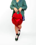 Paint The Town Red - Love Bomb Fringe Heart Bag (pre order for end November)